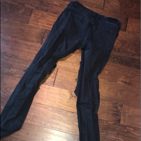 Black Ripped Jeans - Picture 3 of 3